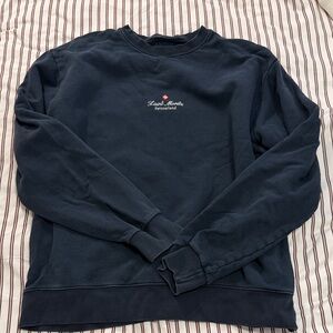Brandy Melville Navy Blue Women's Crew Neck Sweater